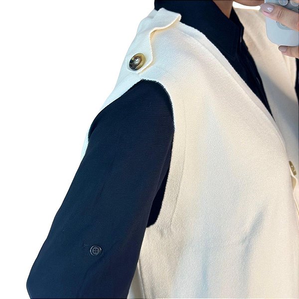 Nmz-Nanaminze Colete Feminino 04515 Off White