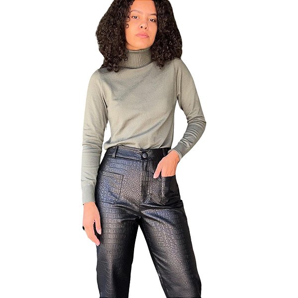 Sly Calca Fem  P.U.(Couro Ecologico) 502036 Preto