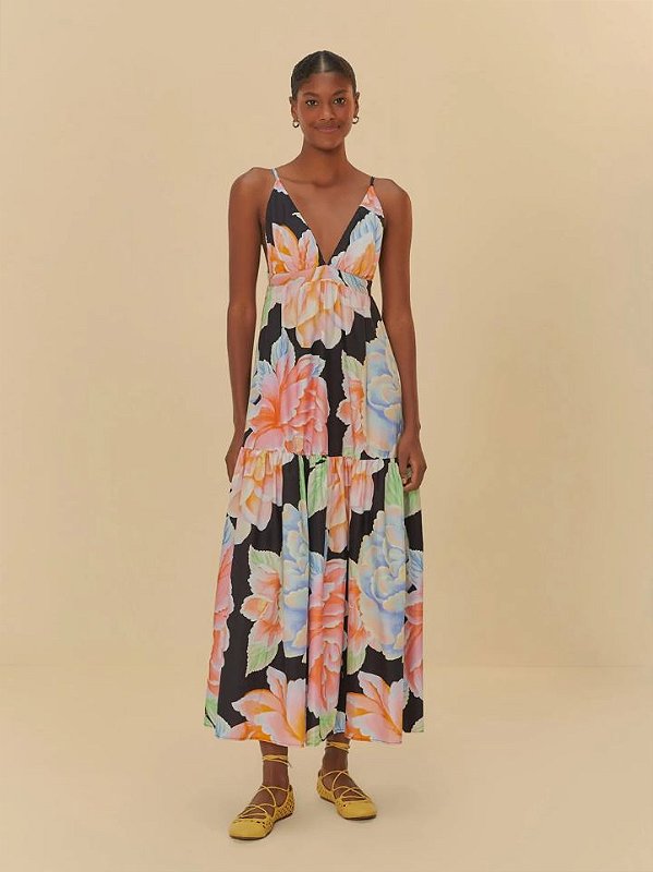 Farm Vestido Midi 337855 Estampado