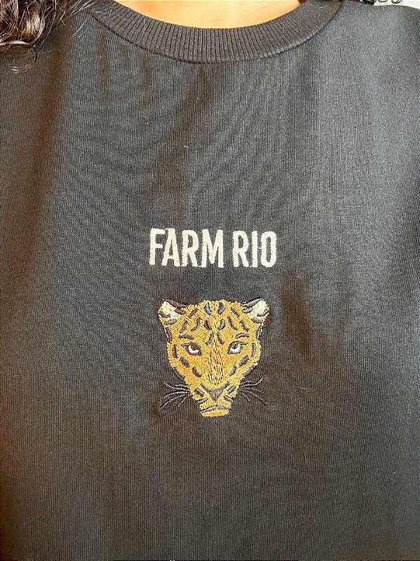 Farm Vestido Curto 343476 Preto