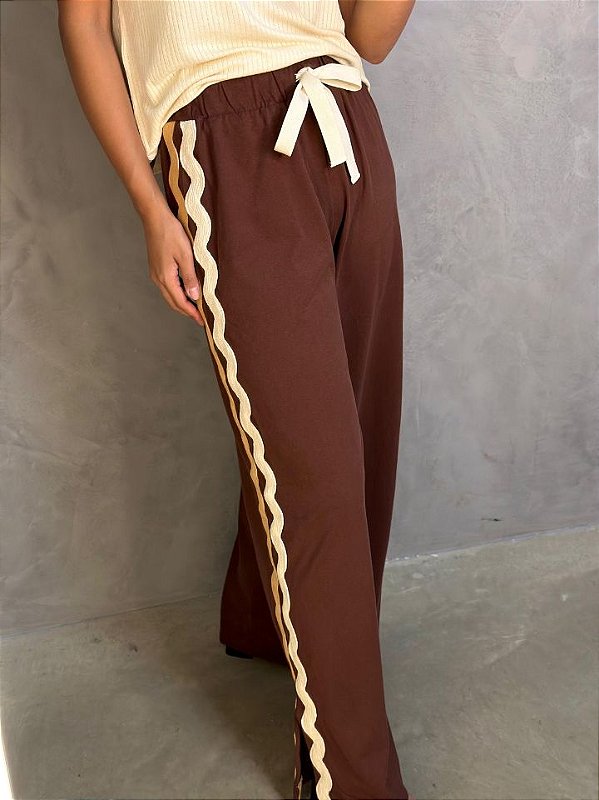 Dress To Calca Fem Pantalona  03130830 Marrom Escuro