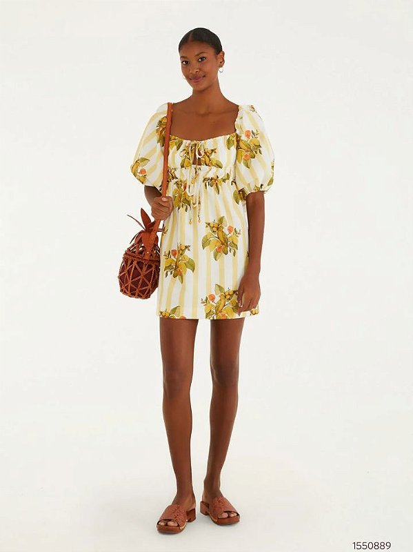 Farm Vestido Curto 347535 Off White