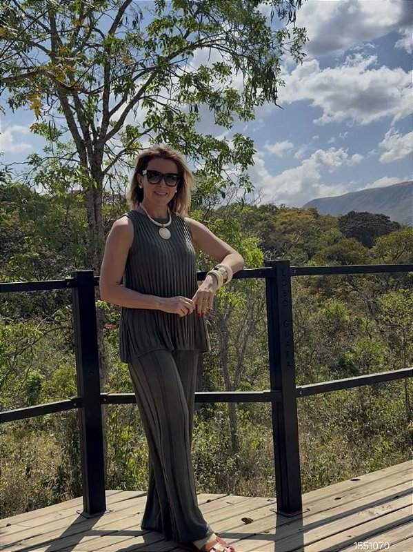 Debora Perin Conjunto  Dp1023 Verde Oliva