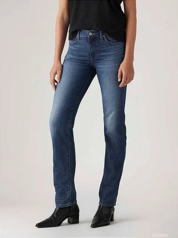 Levis 314 Fem  Alta.Ziper.Reta. 196310234 Used Escuro