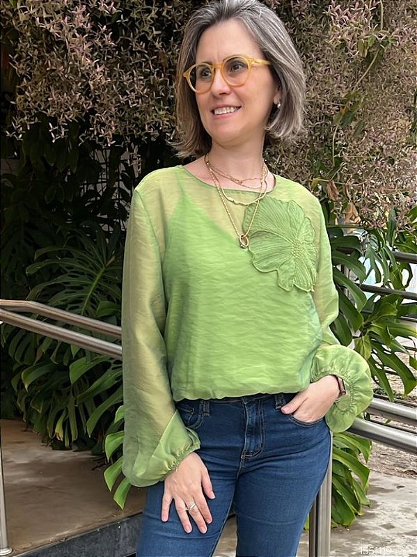 Betelgeuse  Blusa Fem Tecido M/L 56164 Verde