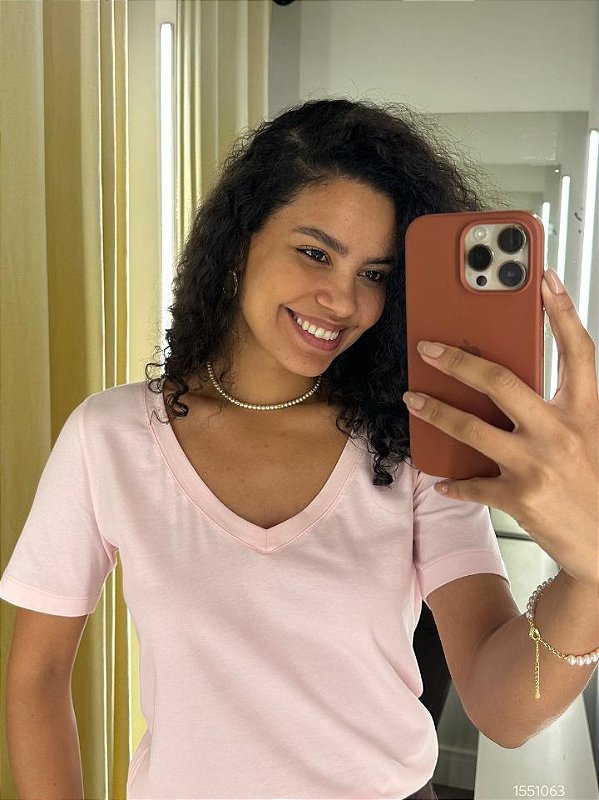 Cuki Blusa Fem Malha M/C  105 Rosa