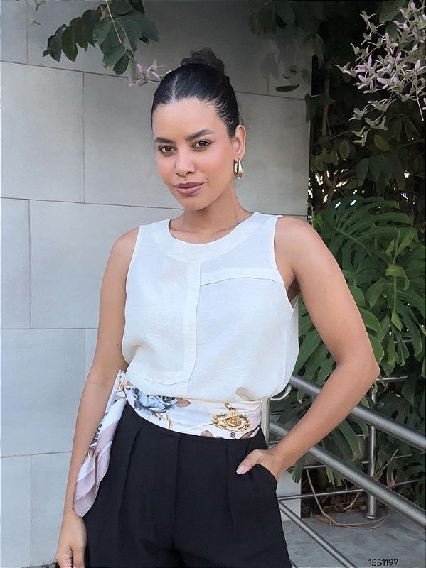 Gatos E Atos Regata Tecido  G3223 Natural