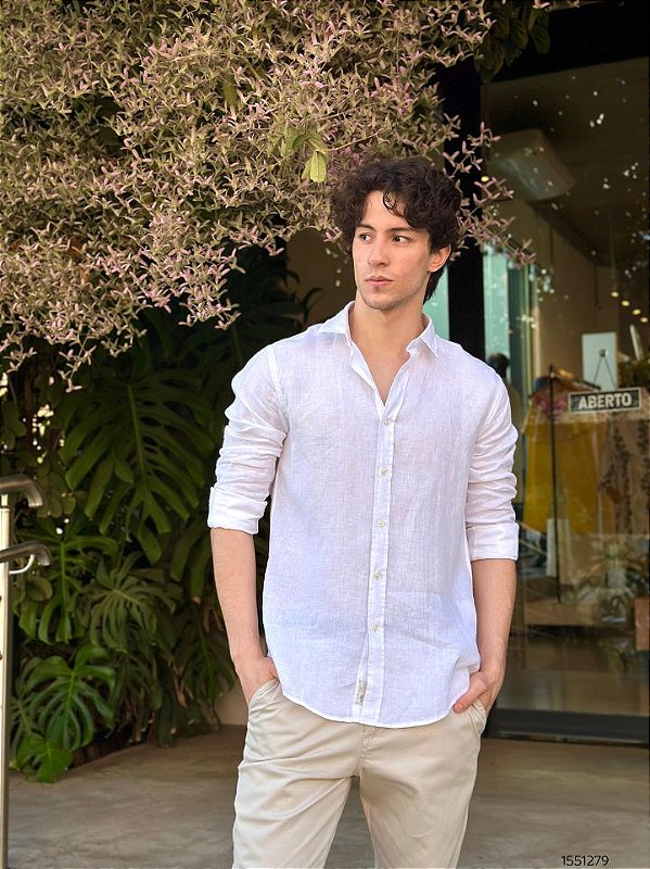 Pineapple Camisa Masc M/L 19Cm001n Branco