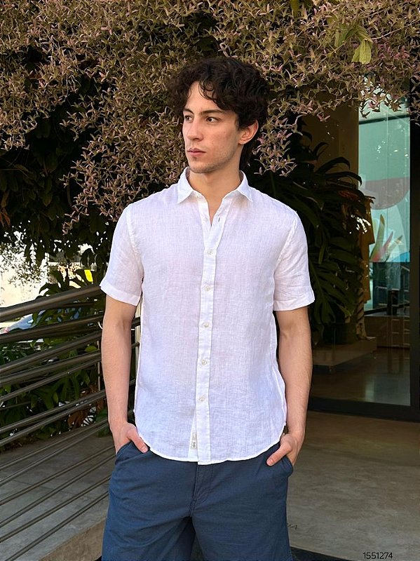 Pineapple Camisa Masc M/C  19Cm002n Branco