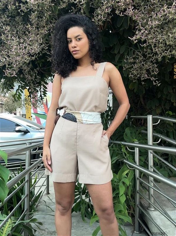 Gatos E Atos Shorts E Bermudao Fem Social(Alfaiataria) G3119 Verde Abacate