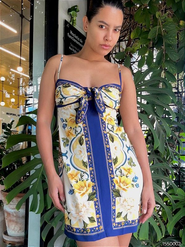 Farm Vestido Curto 345549 Floral