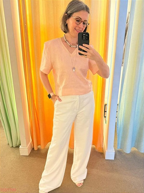 Betelgeuse  Blusa Fem Tecido M/C  56542 Rose