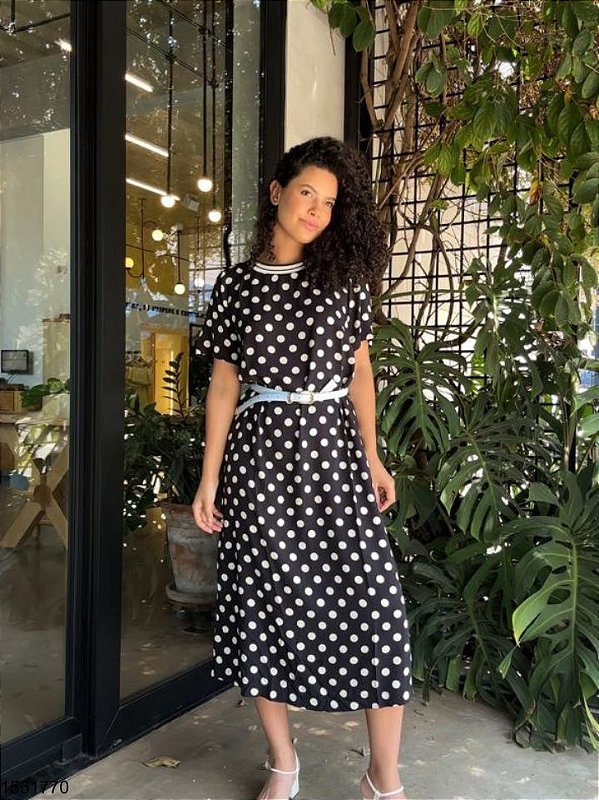 Pinoducci Vestido Midi 67101 Preto