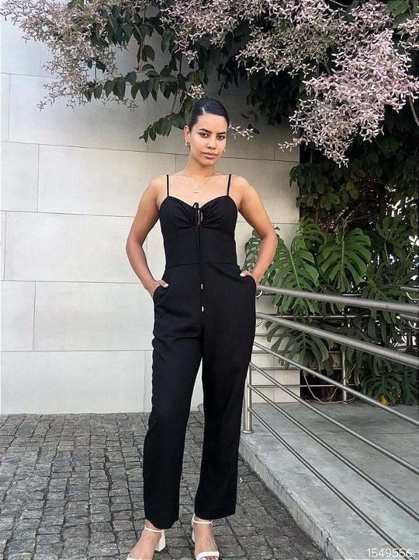 Dress To Macacao Comprido Fem. 07230978 Preto