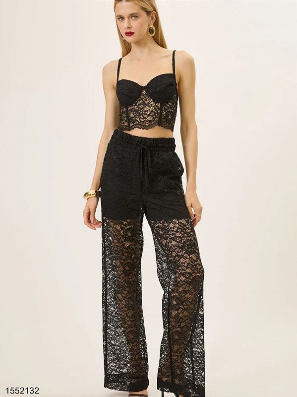 Hit Calca Fem Pijama C26052 Preto