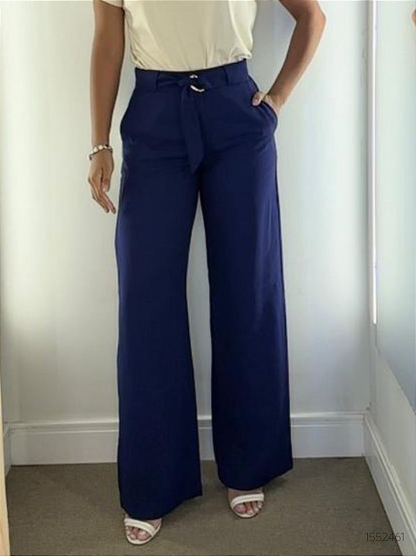 Monnari Calca Fem Pantalona  Cpp5287 Marinho