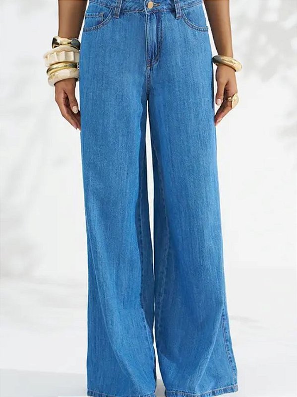 Monnari Calca Fem Pantalona  Cjm5791 Delave