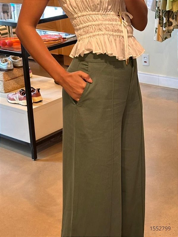 Dress To Calca Fem Social(Alfaiataria)  03130861 verde pomar