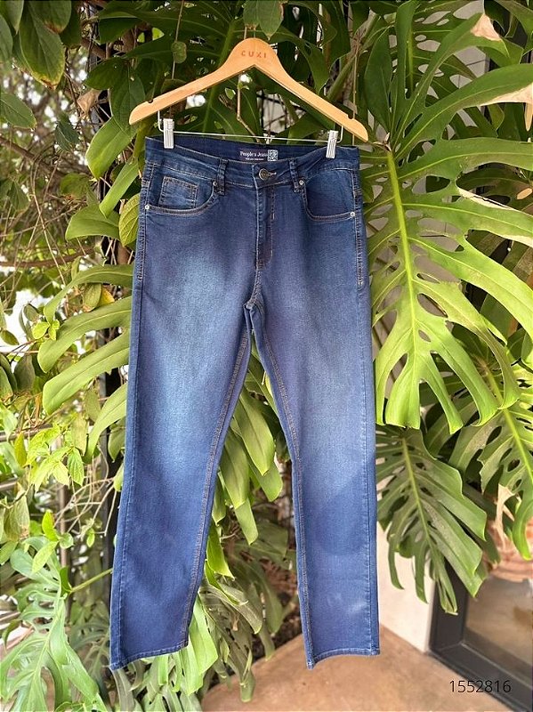 Peoples Calca Masc Jeans Skinny(Slim) 105792 Used Escuro