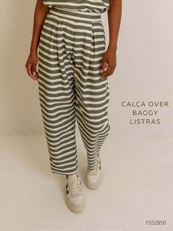 Santa Costura Calca Fem Mom (Baggy)Jeans E Color 042Cal Verde