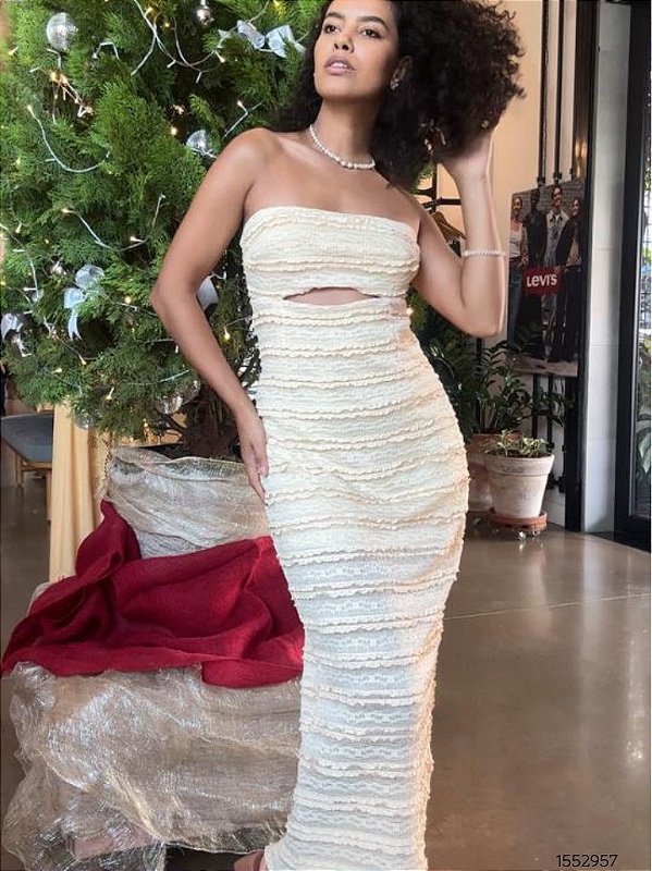 Manaca Vestido Midi 501 Amarelo