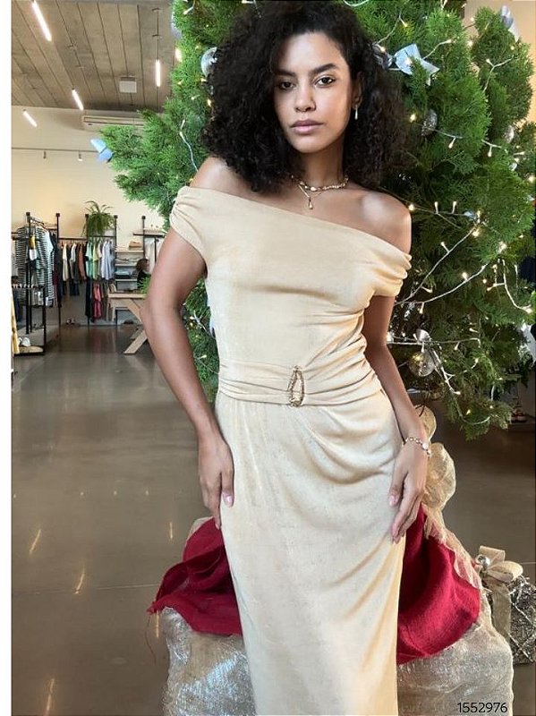 Hirus Vestido Midi 258314 Bege