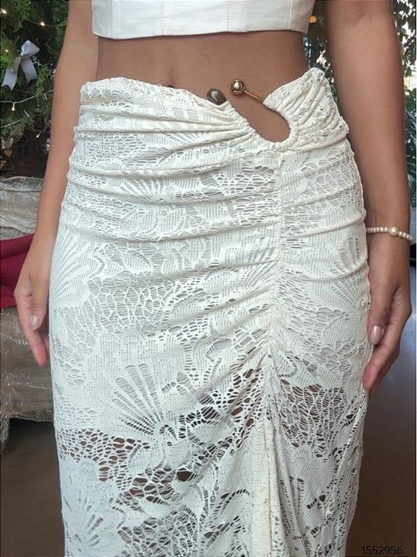 Manaca Saia Midi 483 Creme