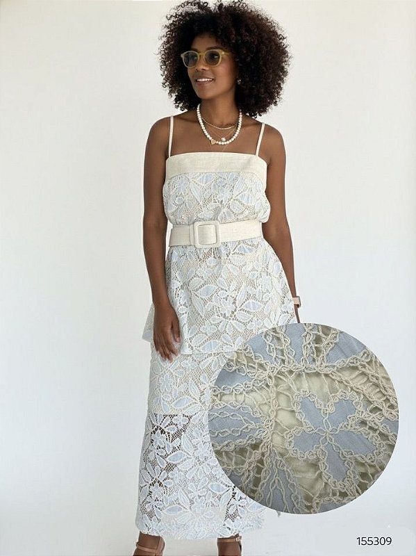 Cor Doce Saia Midi 784 Azul Claro