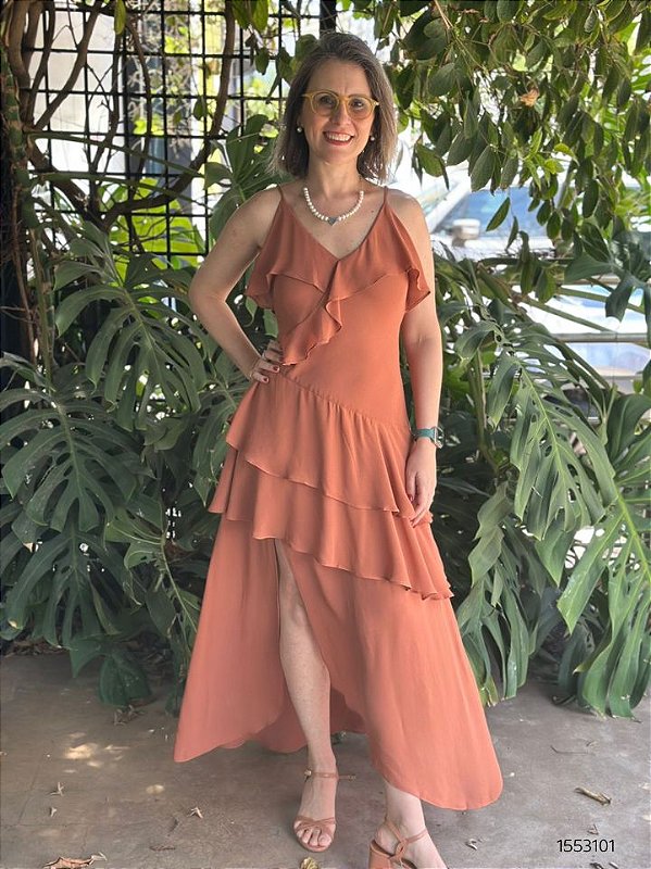 Dress To Vestido Midi 01332386 Castanha