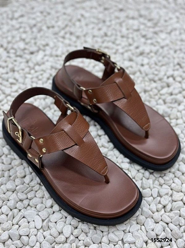 C.Shoes Sandalia 1651208 Conhaque