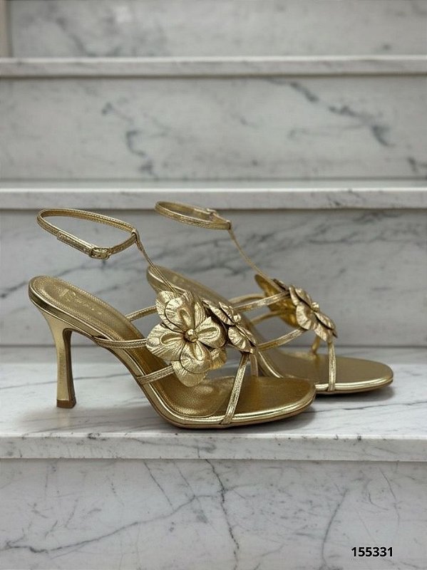 C.Shoes Sandalia 11616 Dourado