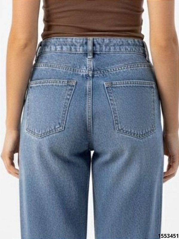 Trama Calca Fem Jeans Reta  24011 Used Escuro
