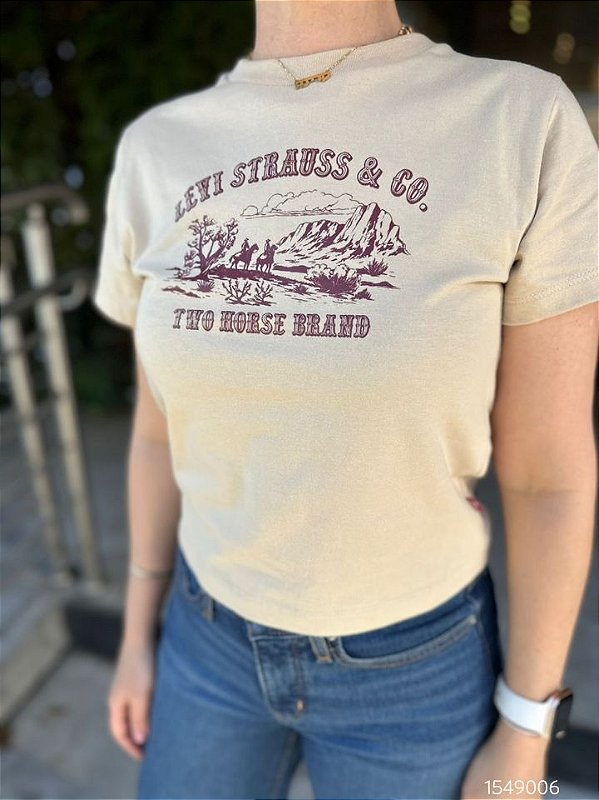 Levis Cropped Fem  Lb0013292 Bege