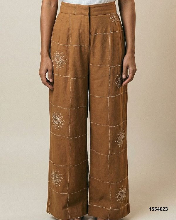 Dress To Calca Fem Social(Alfaiataria)  03130891 Ocre