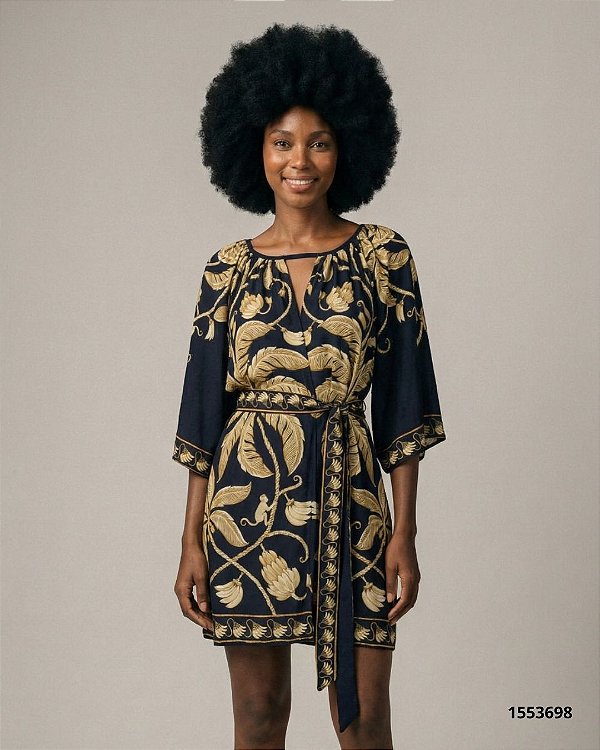 Farm Vestido Curto 359768 Preto