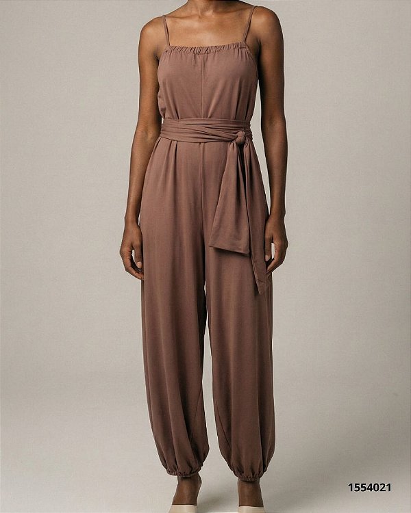 Dress To Macacao Comprido Fem. 07231107 Marrom Terra