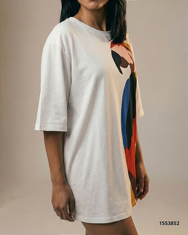 Farm Vestido Curto 356971 Off White