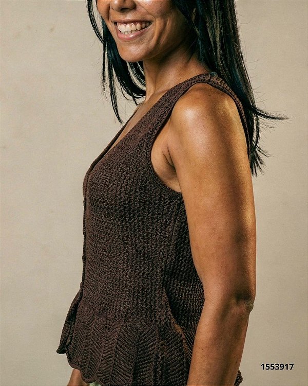 Ad Malha Tricot Tricot Fem. M/L, M/C. Alca M014 Cafe