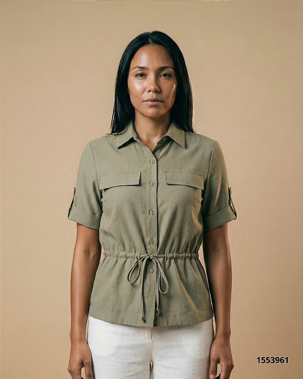 Bokeh Blusa Fem Tecido M/C  51108 Verde