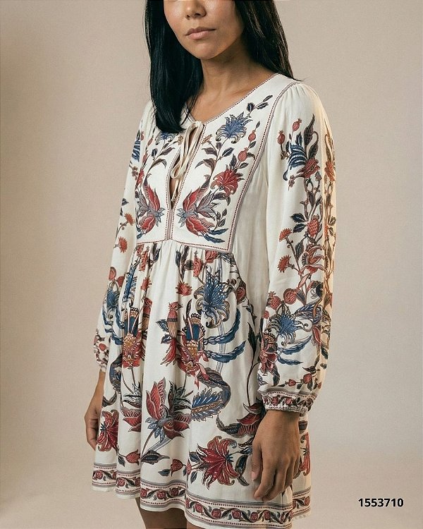 Farm Vestido Curto 356024 Manteiga