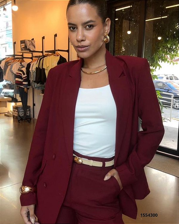 Monnari Blazer Fem Zp5949 Bordo