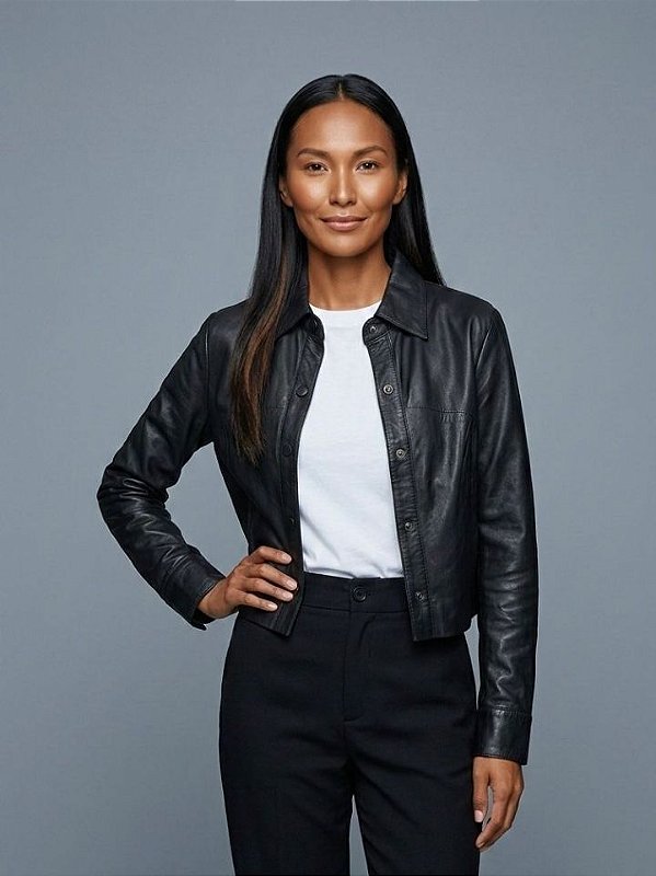 Monnari Jaqueta Couro E Em P.U. Fem. Yp6389 Preto