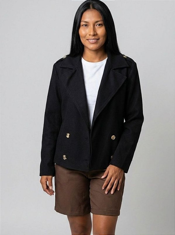 Monnari Jaqueta Jeans E Color Fem. Kp6063 Preto