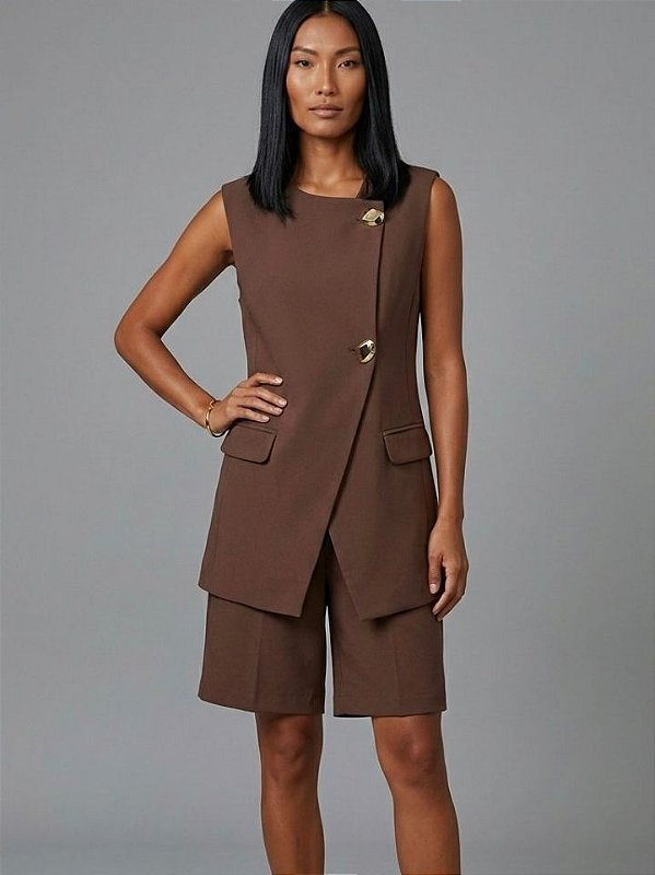 Hirus Colete Feminino 264008J Marrom