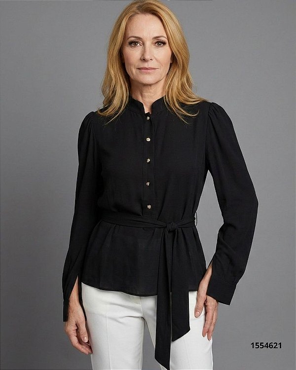 Hit Camisa Fem M/L B26009i Preto