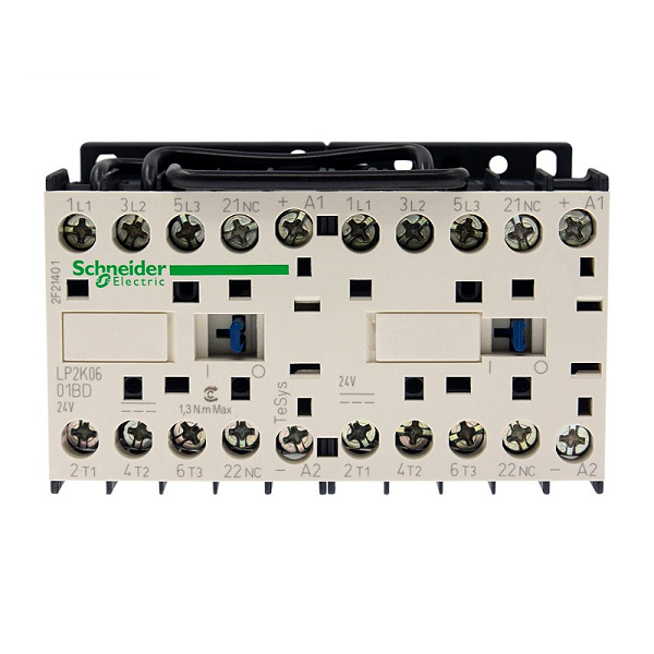 Chave Reversora Tripolar Tesys K 6A 1NF 24vcc LP2K0601BD Schneider