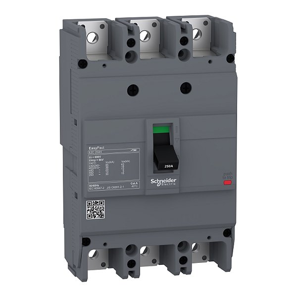 Disjuntor Caixa Moldada Tripolar Easypact 25kA 250A EZC250H3250 Schneider