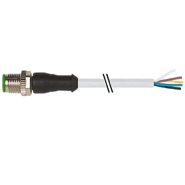 Cabo Pvc M12 Macho Reto 5P Cinza 3 Metros 7000-12041-2150300 Murrelektronik