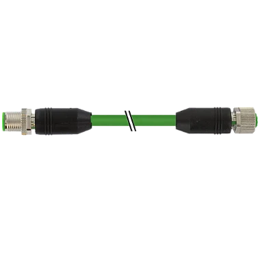 Cabo Pur M12 Macho Reto 6P Verde 15 Metros 7000-46041-8021500 Murrelektronik