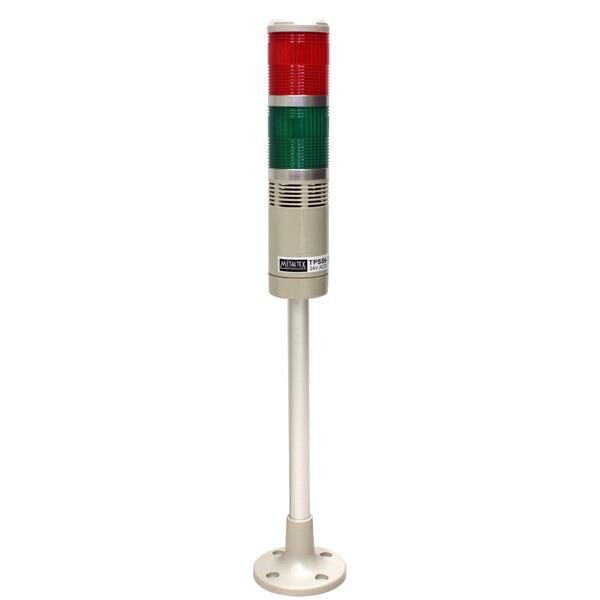 Torre de Sinalização Vermelho e Verde 24Vdc TPSS6-72RG Metaltex